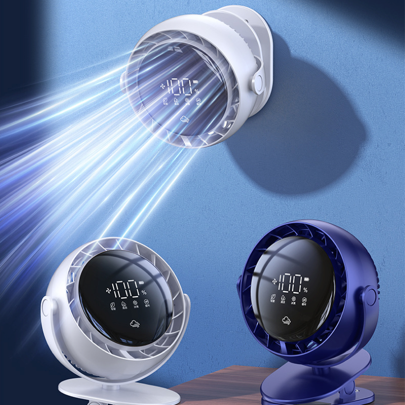 6-inch stand mini fan, desktop USB charging clip fan