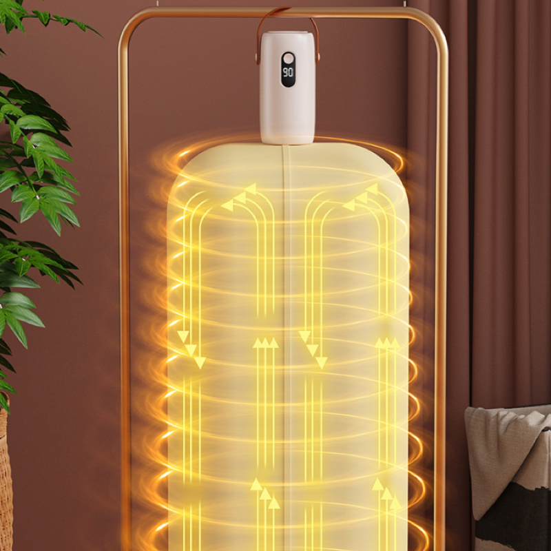 Portable clothes dryer, mini clothes dryer, travel essential.