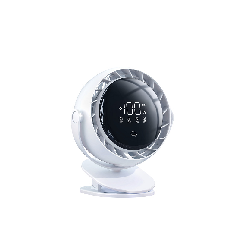 6-inch stand mini fan, desktop USB charging clip fan