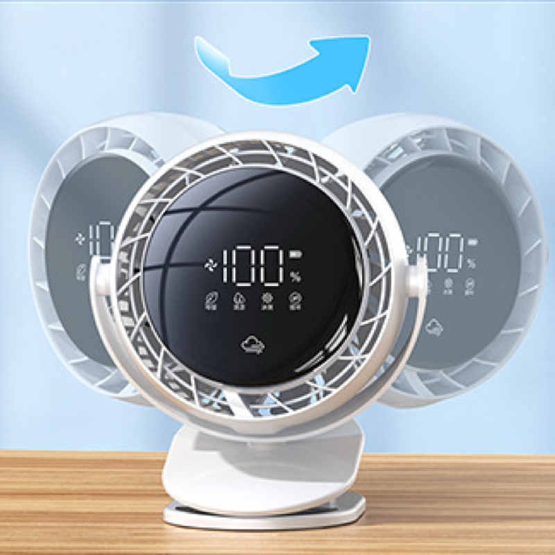 6-inch stand mini fan, desktop USB charging clip fan