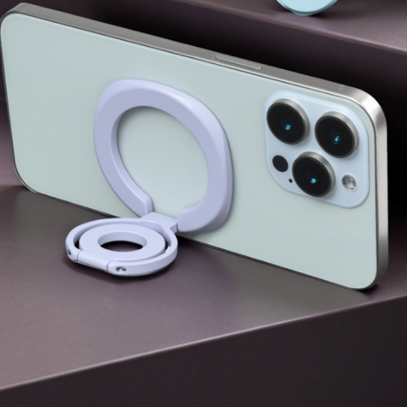Double-sided magnetic phone holder, ultra-thin three-fold stand