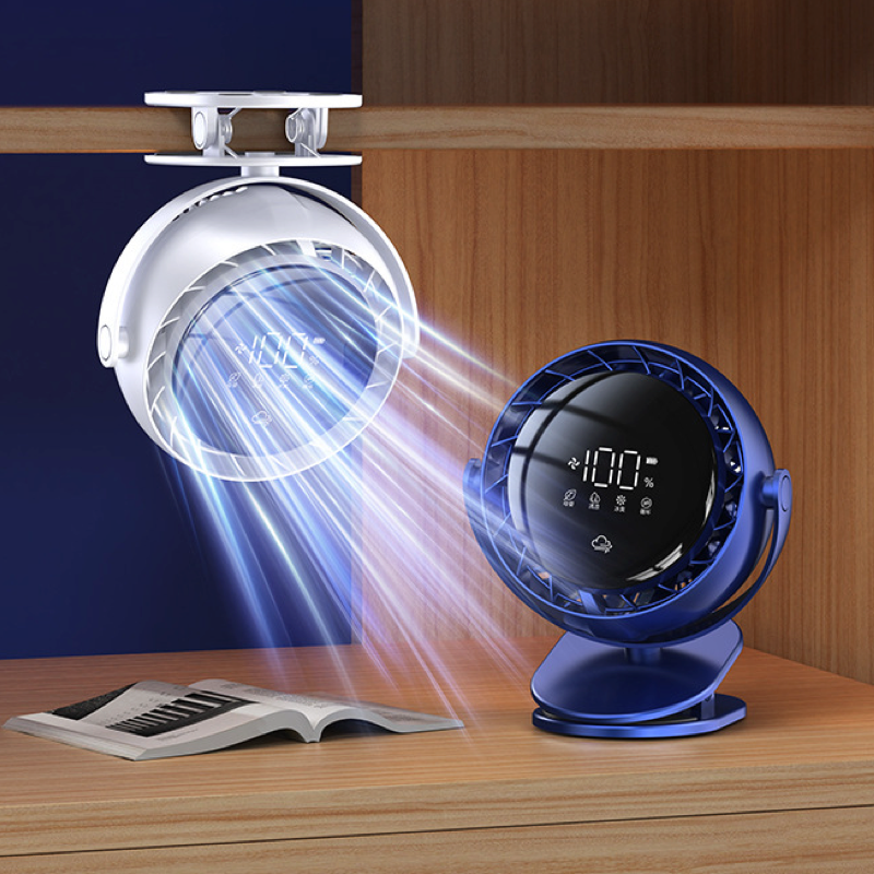 6-inch stand mini fan, desktop USB charging clip fan
