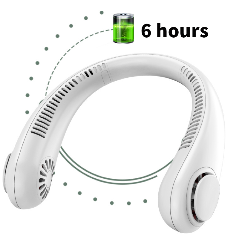 Neckband fan, portable mini fan, USB rechargeable