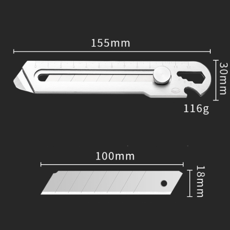 6-in-1 Stainless Steel Utility Knife, Multi-functional Wallpaper Knife