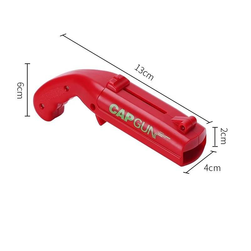 Bottle opener, bottle cap launcher, novelty toy