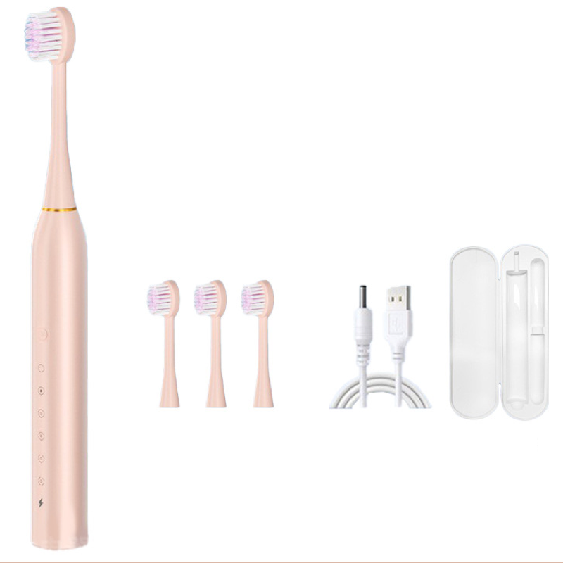 Cross-border electric toothbrush, waterproof soft bristles, full body washable, adult version for household use.