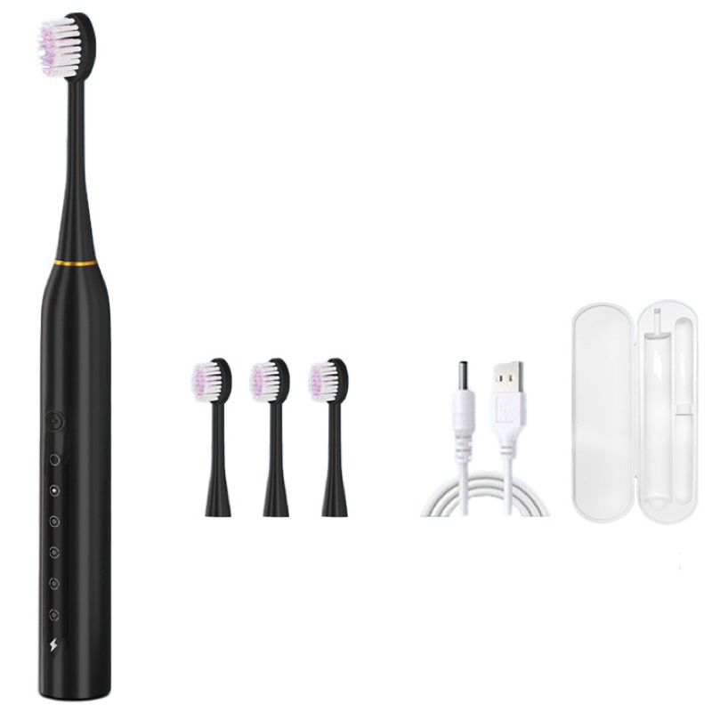 Cross-border electric toothbrush, waterproof soft bristles, full body washable, adult version for household use.