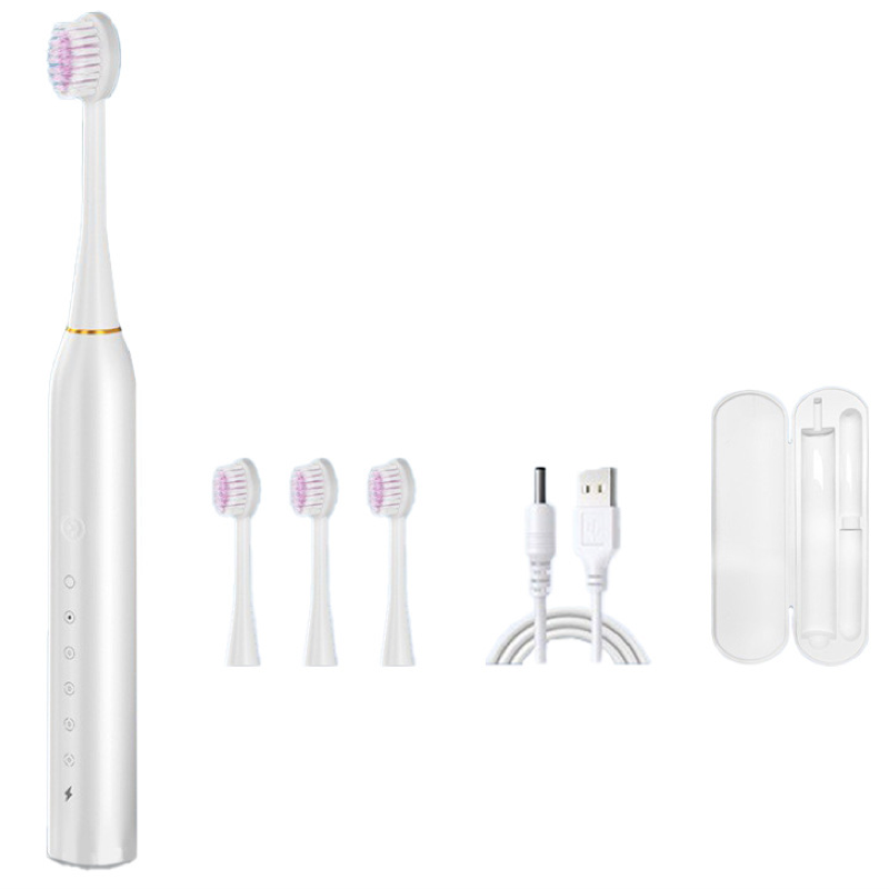 Cross-border electric toothbrush, waterproof soft bristles, full body washable, adult version for household use.